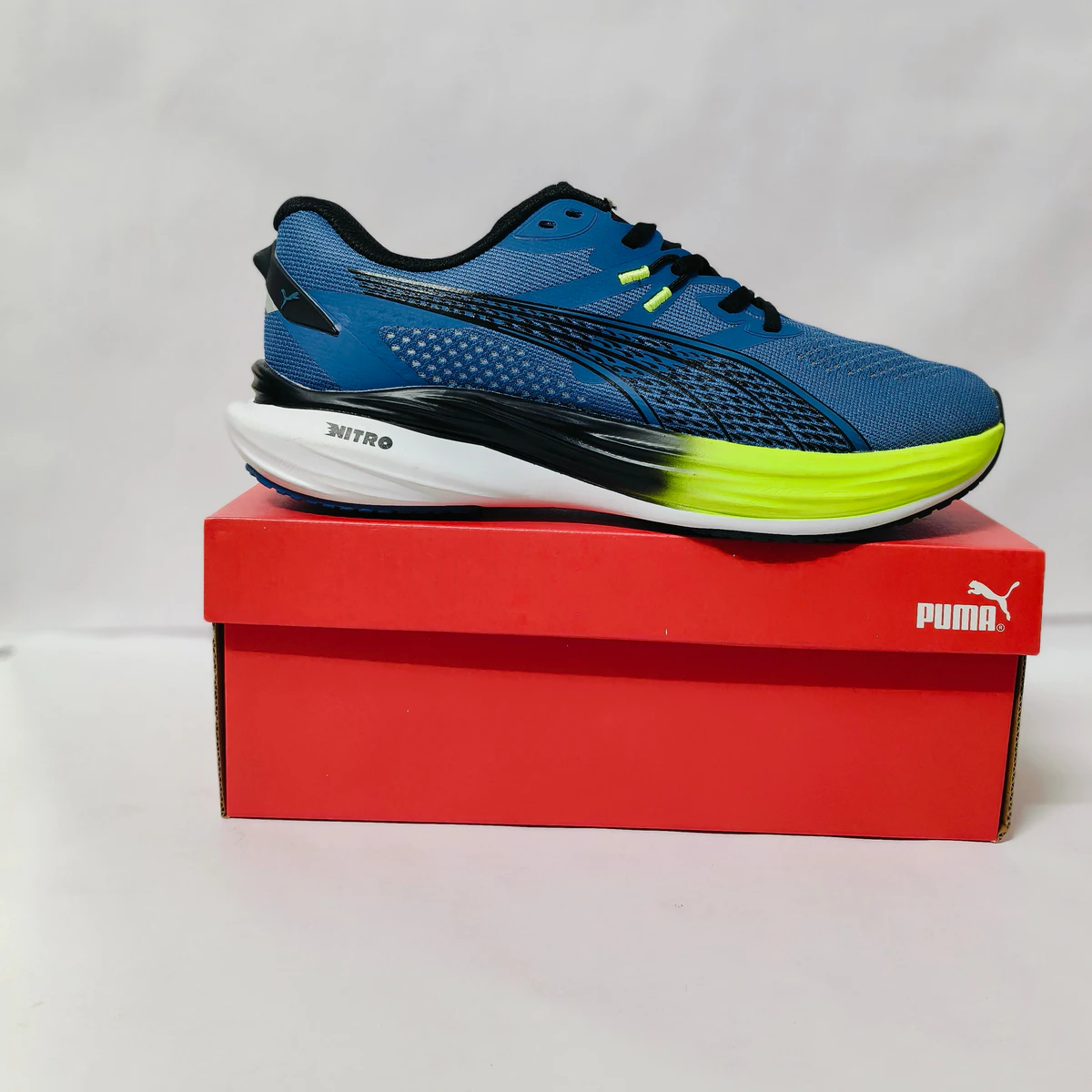 Nitro deviate 3 Blue/neon Men's running shoes - Image 2
