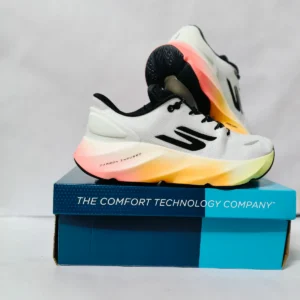 Aeroburst white/orange men's running shoes