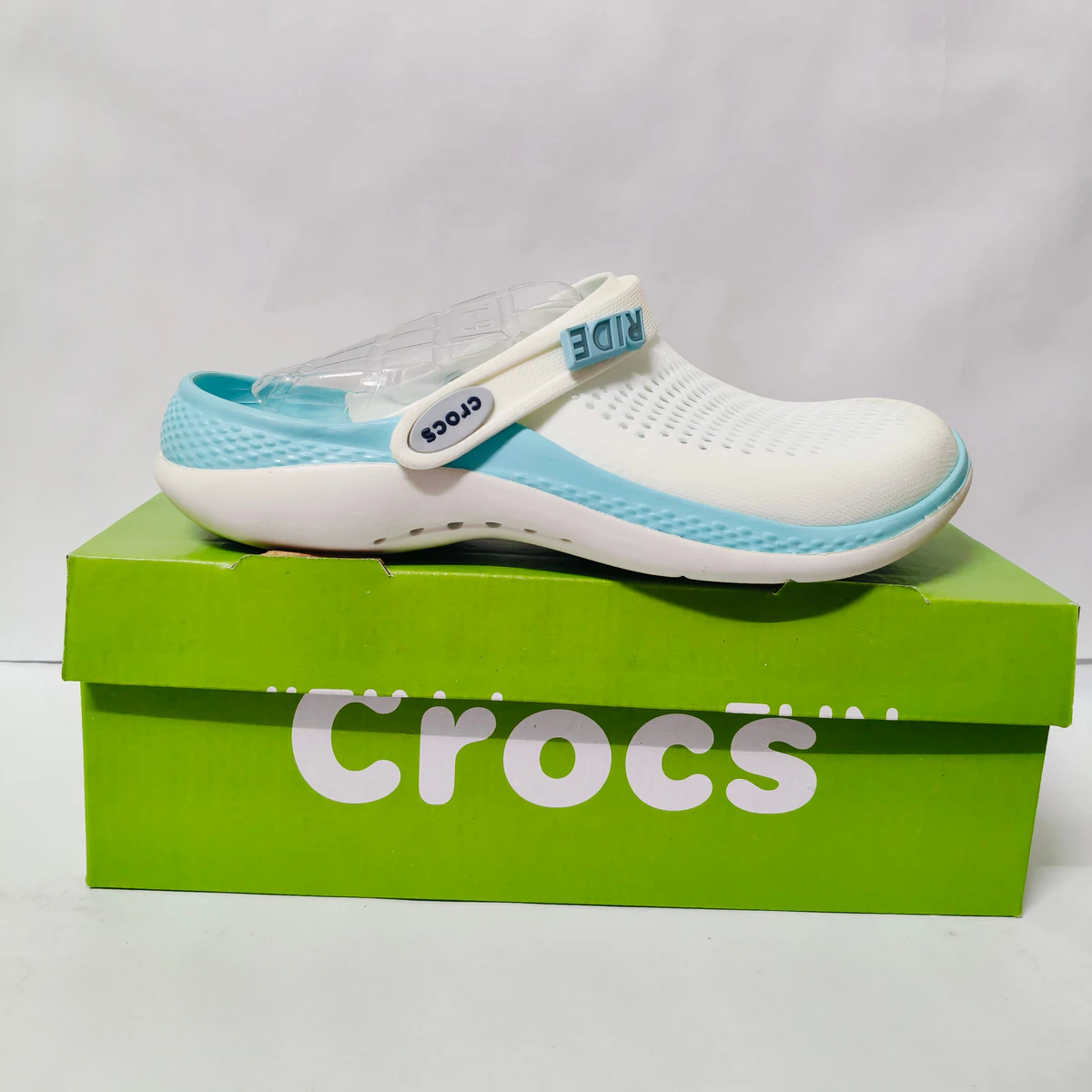 LiteRide 2 white/sea green clogs for men - Image 2