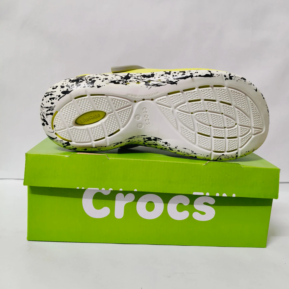 LiteRide 2 grey/yellow printed clogs for men - Image 4