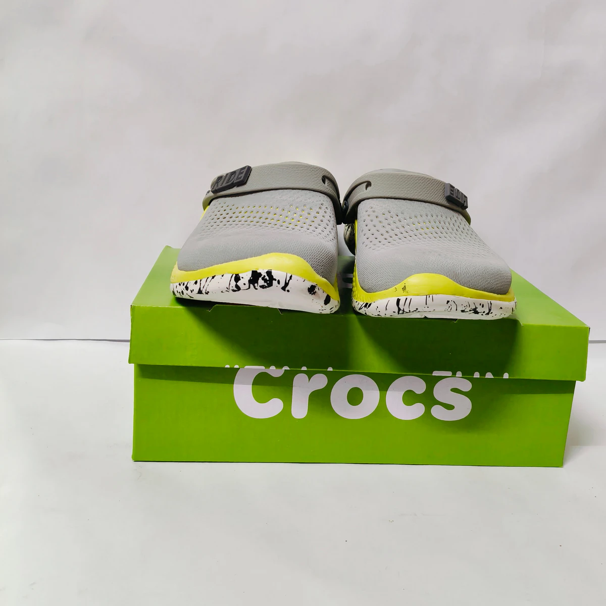 LiteRide 2 grey/yellow printed clogs for men - Image 5