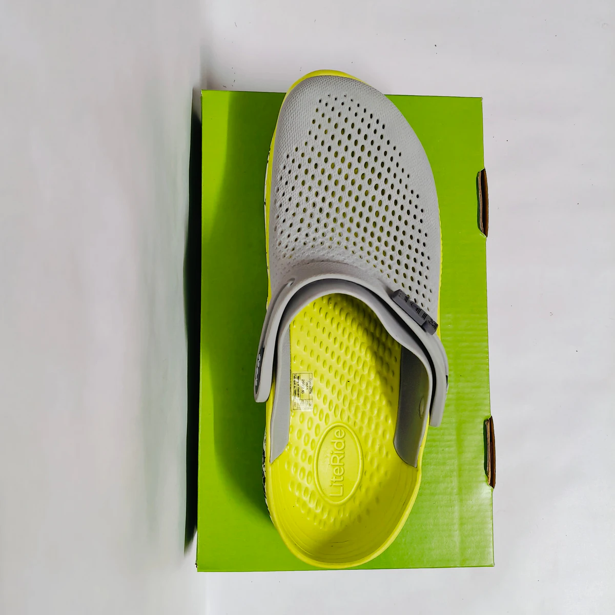 LiteRide 2 grey/yellow printed clogs for men - Image 7