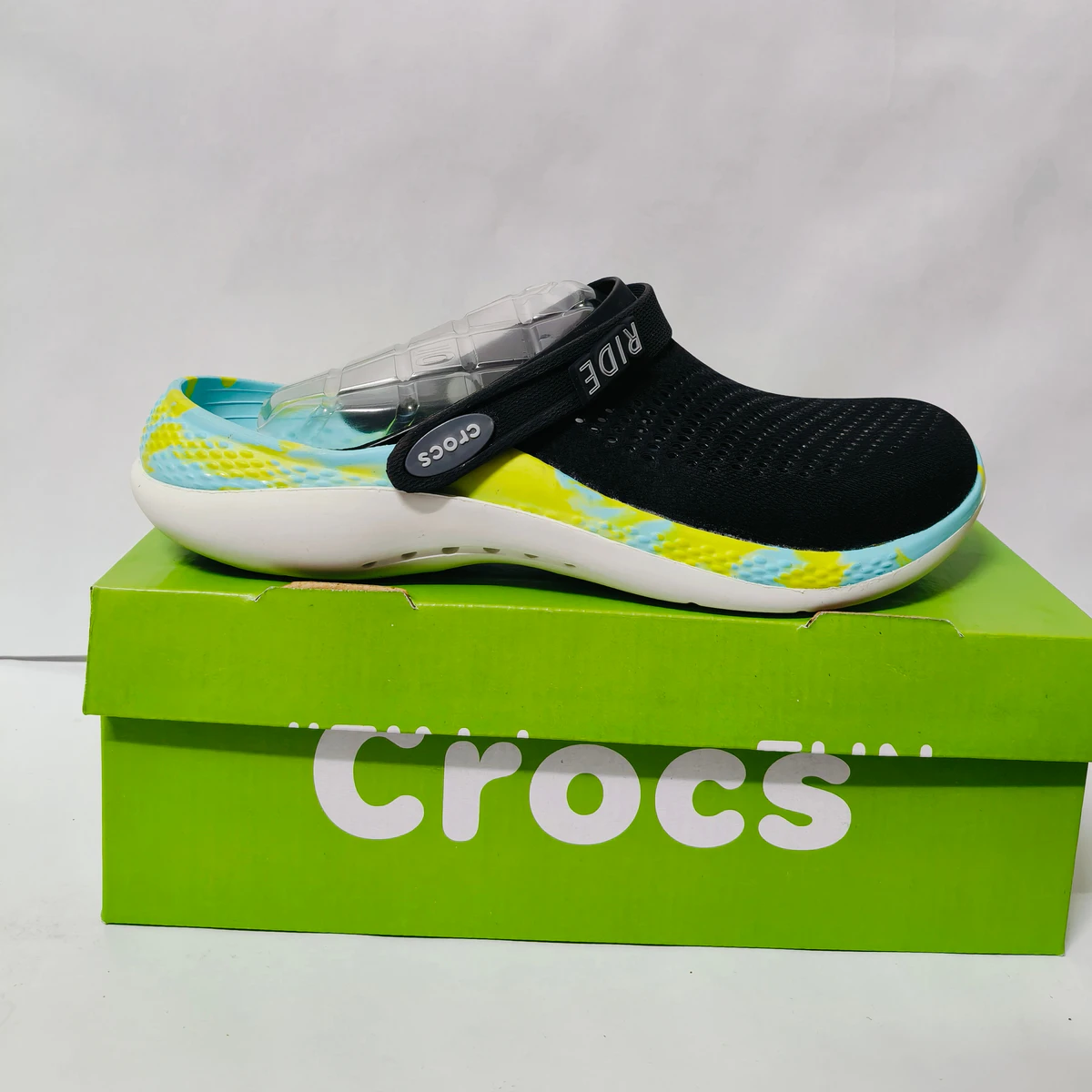 LiteRide 2 Black/white printed clogs for men - Image 2