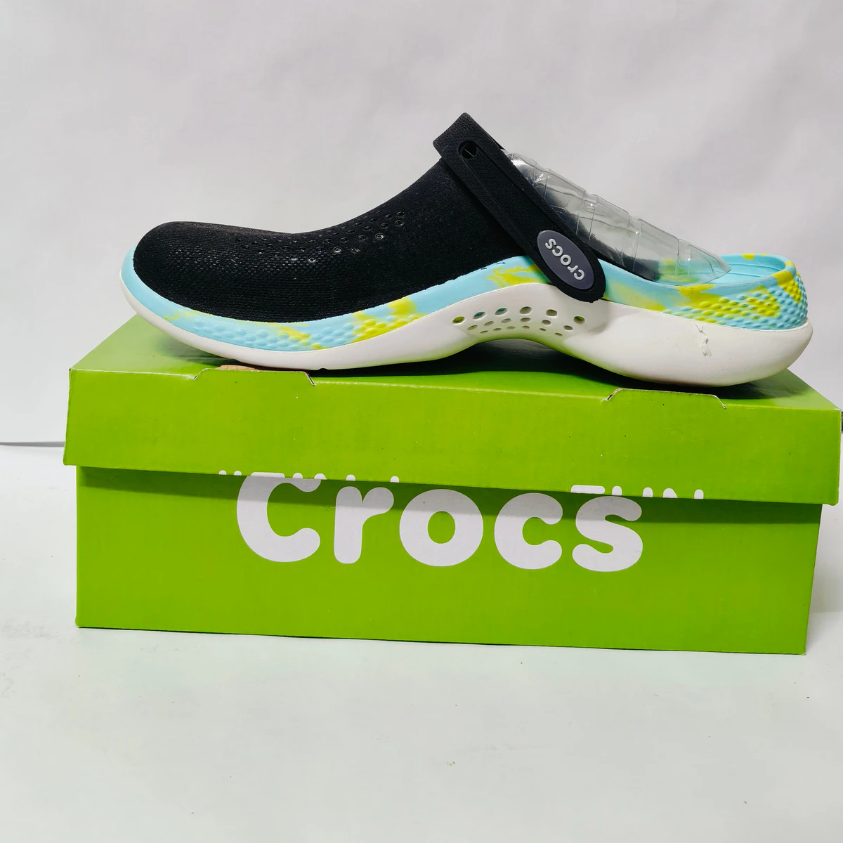 LiteRide 2 Black/white printed clogs for men - Image 3