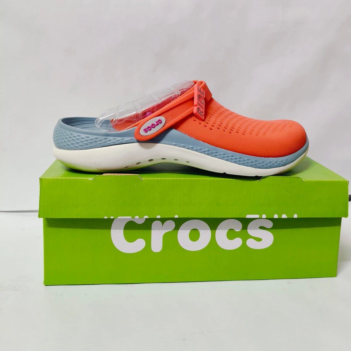 LiteRide 2 Red/sky blue clogs for men - Image 2
