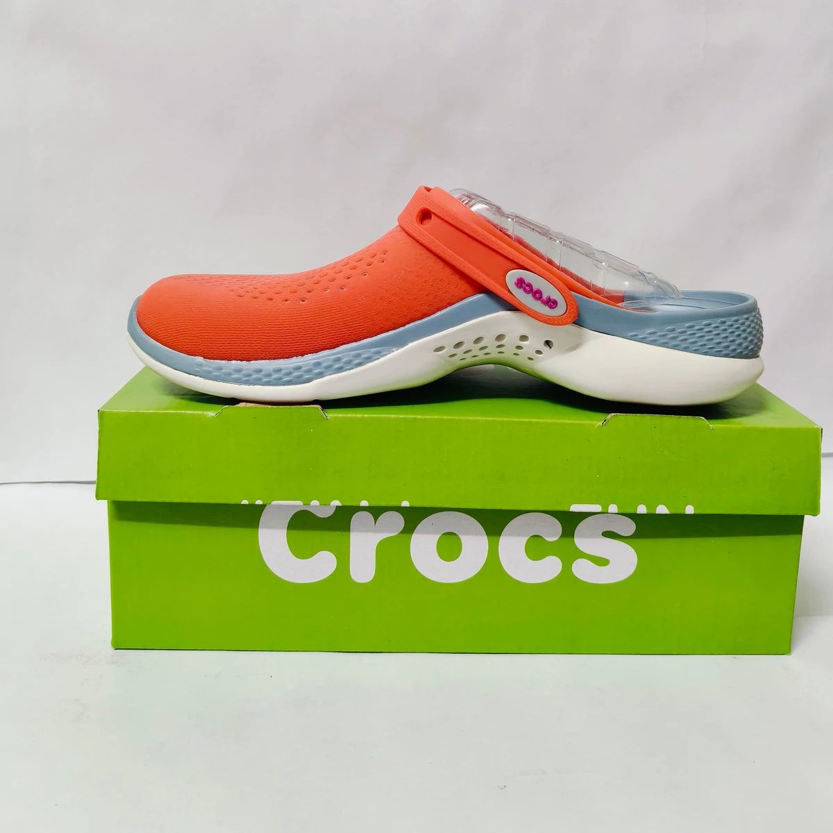 LiteRide 2 Red/sky blue clogs for men - Image 3