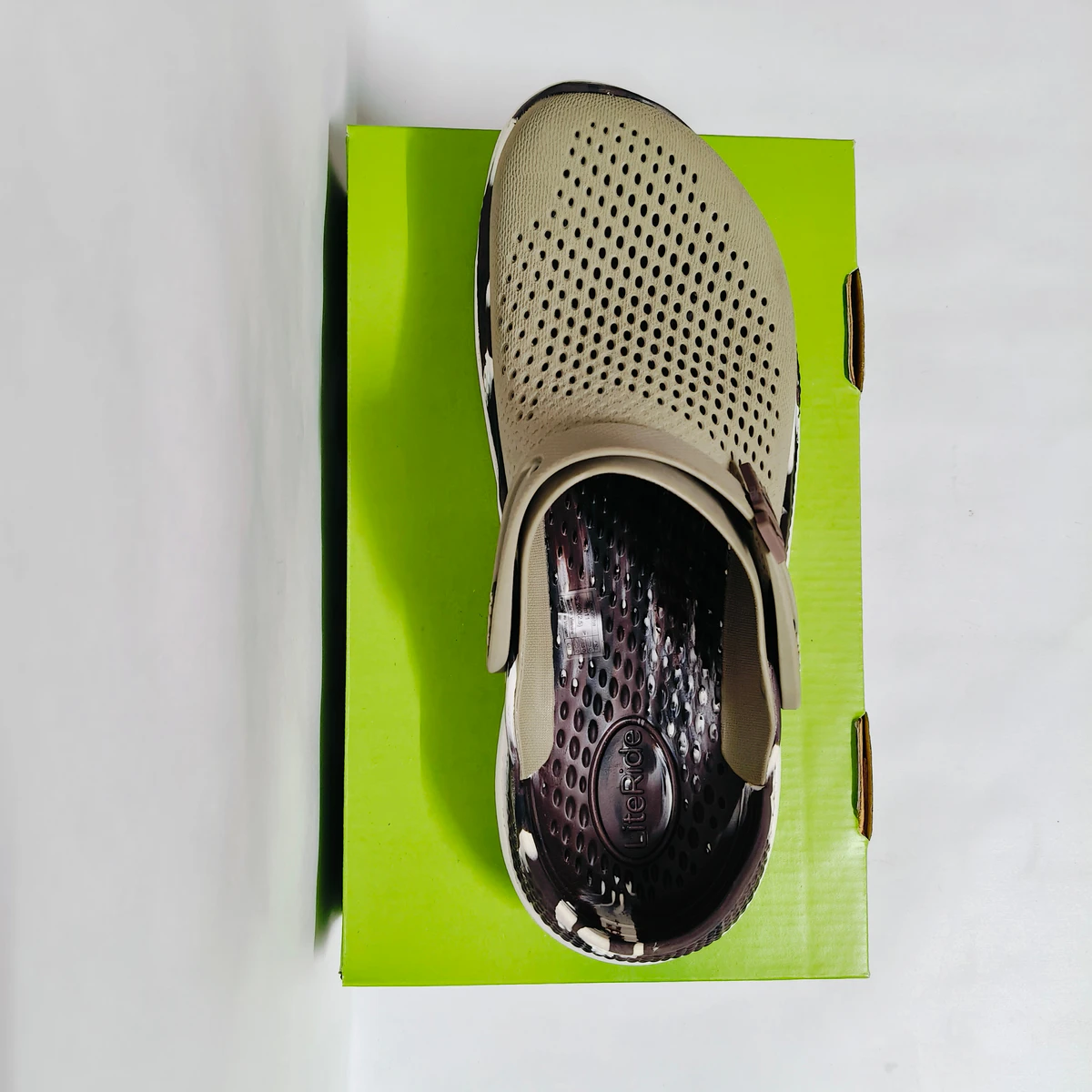 LiteRide 2 Brown/white printed clogs for men - Image 6