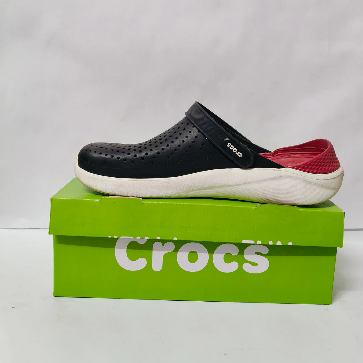 LiteRide 1 Black/Red clogs for men - Image 3