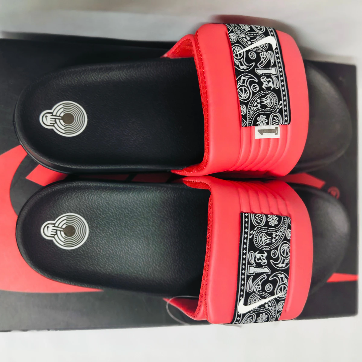 Offcourt Adjust Black/red men's slide - Image 7