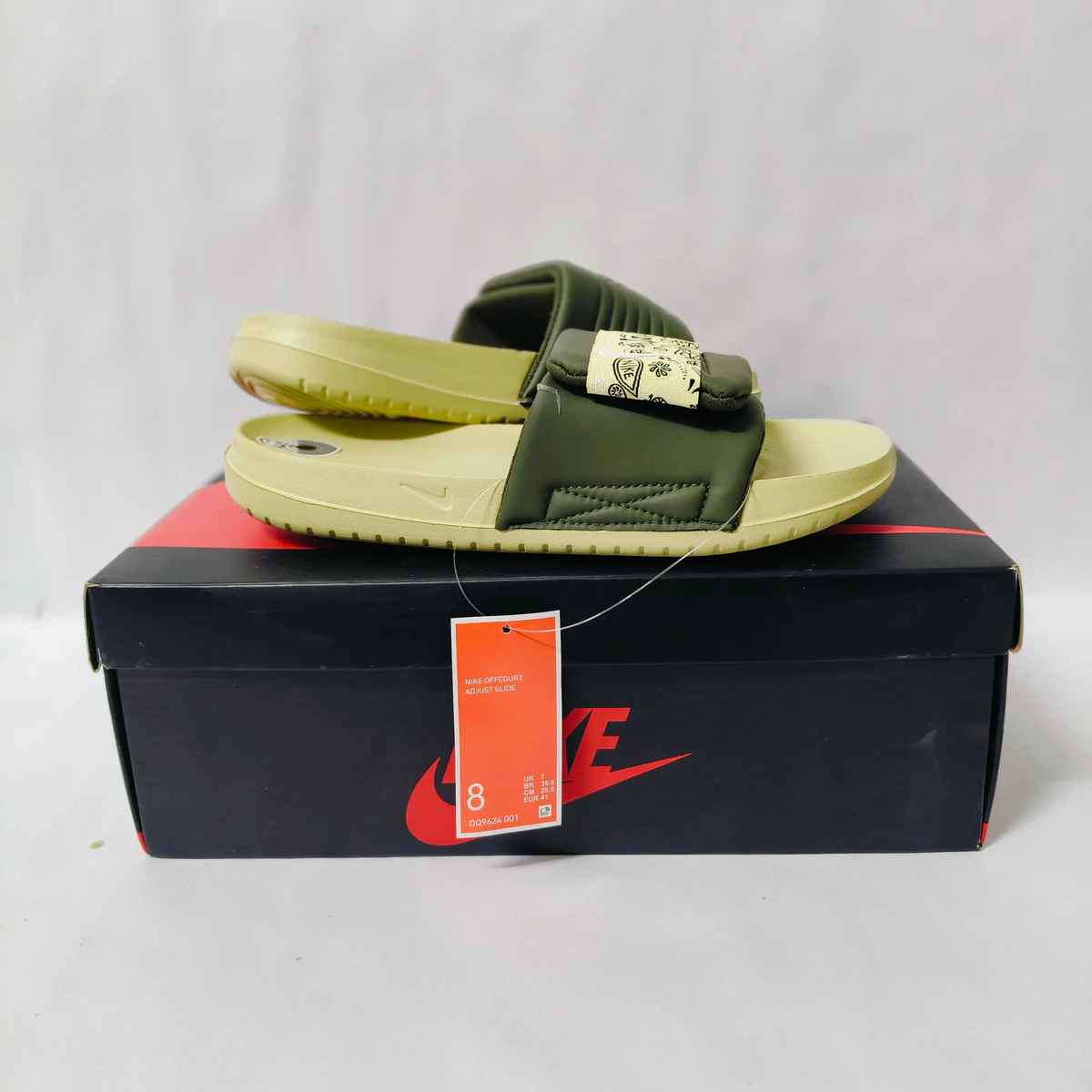 Offcourt Adjust Neon/Green men's slide