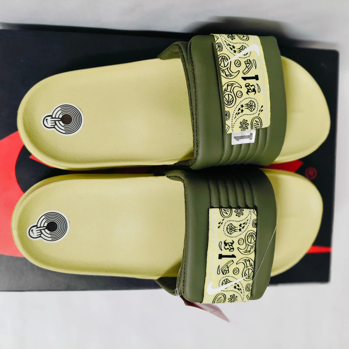 Offcourt Adjust Neon/Green men's slide - Image 7