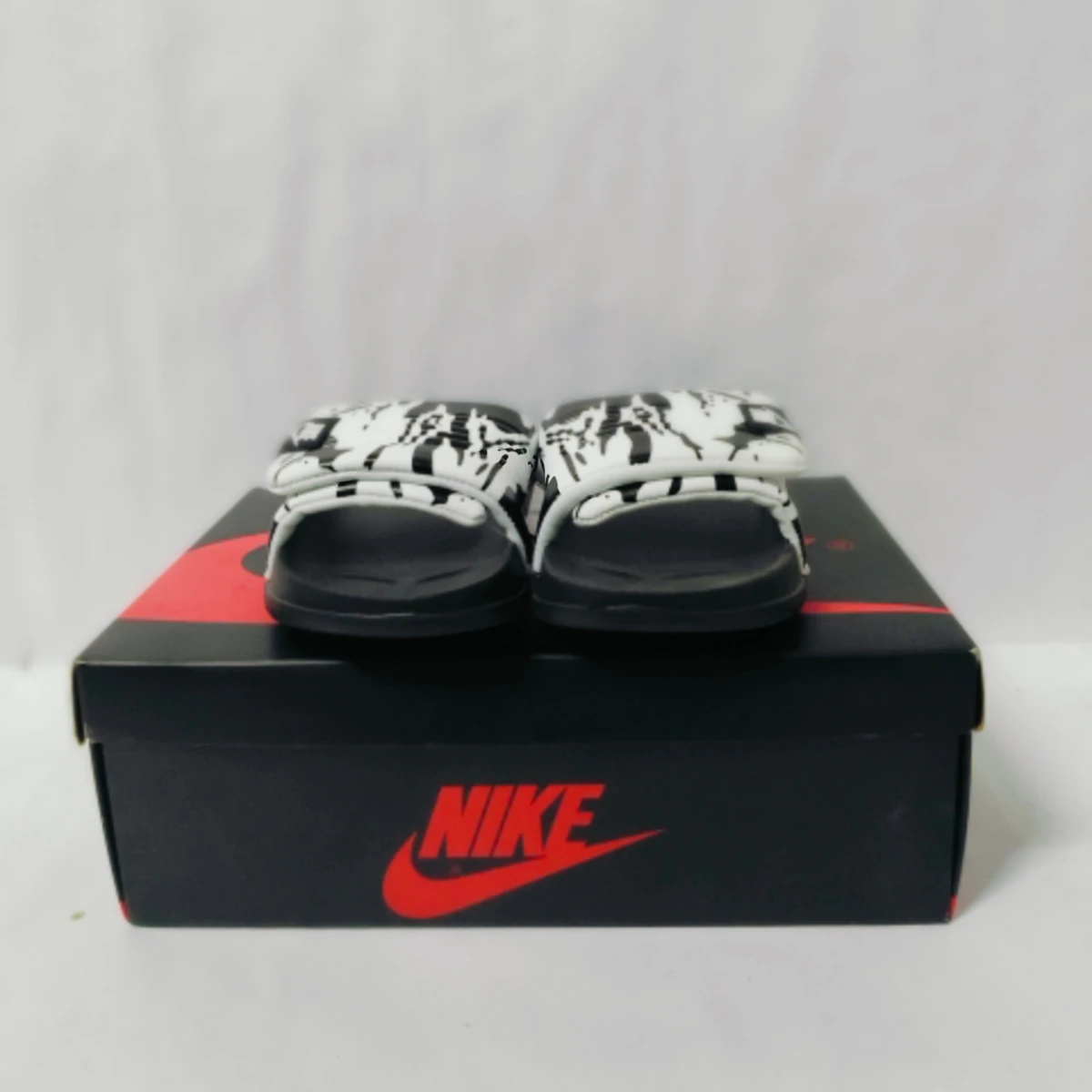 Offcourt Adjust Black/white printed men's slide - Image 6