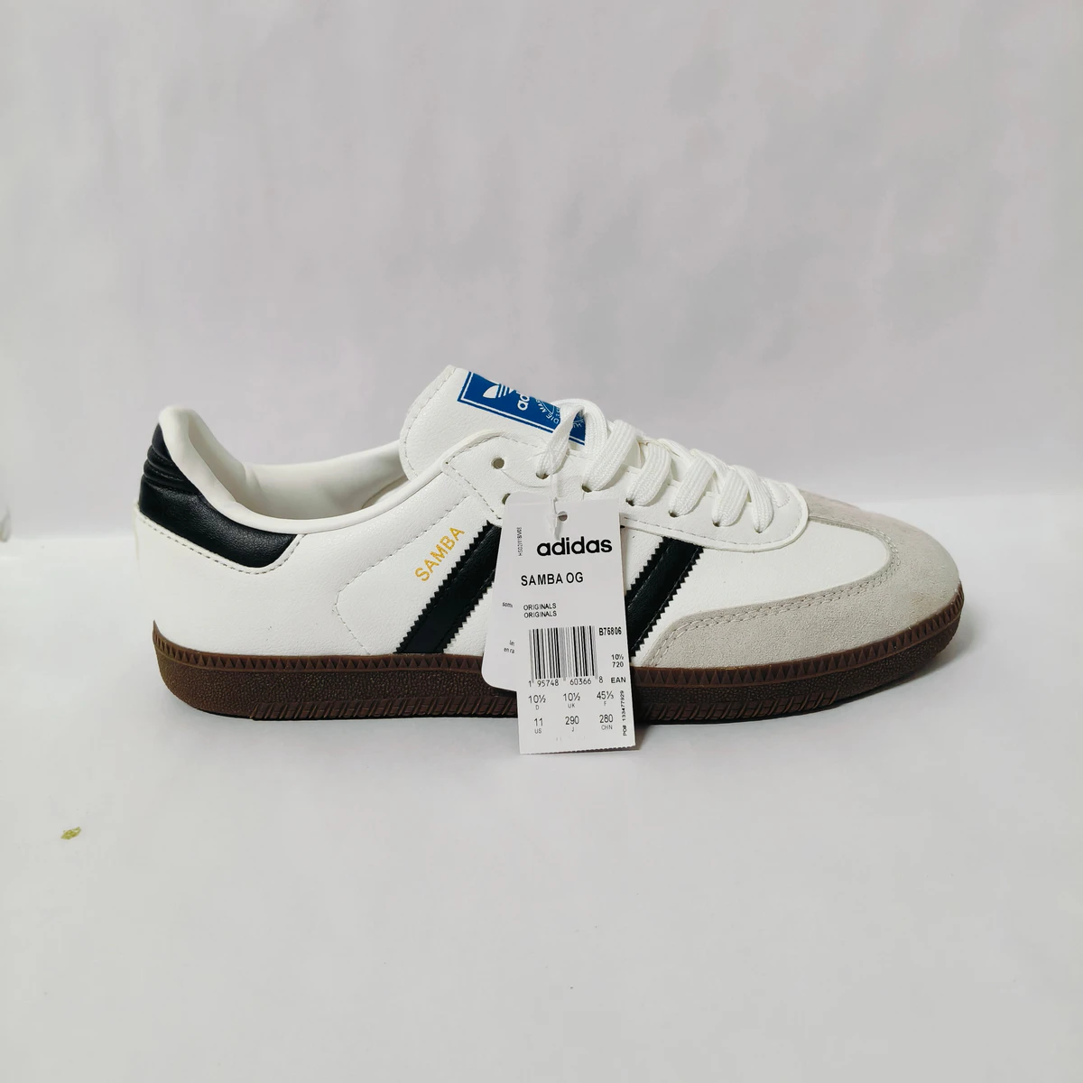 Samba White/Black Men's Sneakers - Image 2