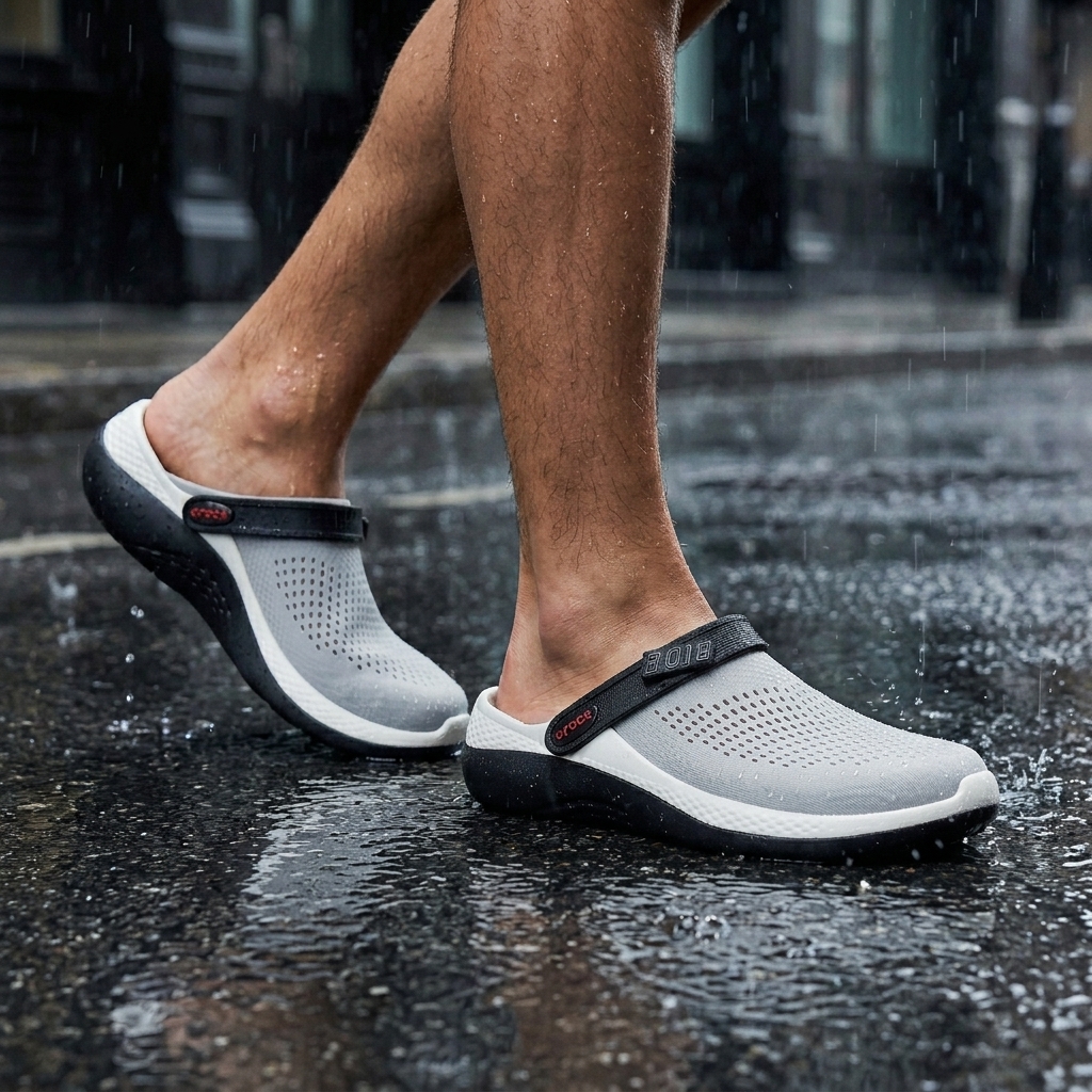 LiteRide 2 grey/black clogs for men - Image 8